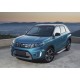 Пороги алюминиевые Rival Silver New для Suzuki Vitara 2015-2021