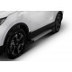 Пороги алюминиевые Rival Silver New для Honda CR-V 2017-2021