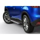 Пороги алюминиевые Rival Silver New для Mazda CX-5 2011-2017