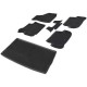 Комплект ковриков салона и багажника Rival полиуретан 6 штук для Skoda Yeti 2009-2018