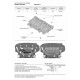 Защита картера и КПП Rival алюминий 4 мм с крепежом для Audi A6/A7 2010-2018