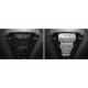 Защита радиатора, картера, КПП и РК Rival  алюминий 6 мм с крепежом для Fiat Fullback/Mitsubishi L200/Pajero Sport 2015-2023
