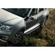 Пороги алюминиевые Rival Premium для Nissan Terrano/Renault Duster 2011-2021