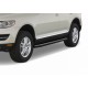 Пороги алюминиевые Rival Premium Black на авто без пневмоподвески для Volkswagen Touareg 2002-2010