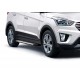 Пороги алюминиевые Rival Style для Hyundai Creta 2016-2024