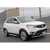 Пороги алюминиевые Rival Silver New