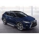 Пороги алюминиевые Rival Silver New для Lexus RX 2015-2021
