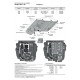 Комплект защиты Rival: радиатора, картера, КПП, РК, топливного бака, редуктора для BMW X5/X6 2018-2021