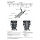 Комплект защиты Rival: радиатора, картера, КПП, РК, топливного бака, редуктора для BMW X5/X6 2018-2021