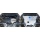 Защита картера и КПП Rival увеличенная для Skoda Octavia A7 2013-2020