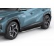 Пороги алюминиевые Rival Premium для Hyundai Tucson 2021-2023