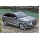 Пороги алюминиевые Rival Black New для Audi Q7 2015-2021