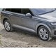 Пороги алюминиевые Rival Black New для Audi Q7 2015-2021