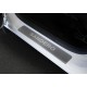 Накладки порогов Rival с надписью 4 штуки для Renault Sandero 2015-2022