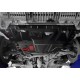 Защита картера и КПП Автоброня для 1,6 и 1,8 увеличенная, сталь 2 мм для Toyota Auris, Corolla 2006-2018
