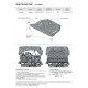 Защита картера и КПП Автоброня для 2,0/2,4/3,0 сталь 2 мм для Mitsubishi Outlander 2012-2021