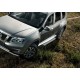 Пороги алюминиевые Rival Silver New для Nissan Terrano/Renault Duster 2011-2021