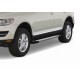 Пороги алюминиевые Rival Silver на авто без пневмоподвески для Volkswagen Touareg 2002-2010