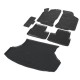 Комплект ковриков салона и багажника Rival полиуретан 6 штук на седан для Lada Granta 2011-2021