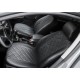 Чехлы Rival экокожа черные Ромб на спинку 40/60 на Trend Sport и Titanium для Ford Focus 3 2011-2019