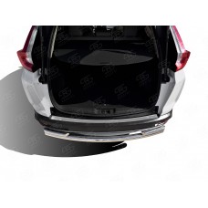 Накладка на задний бампер Russtal, зеркальная для Honda CR-V 2017-2023