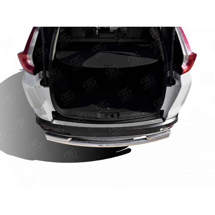 Накладка на задний бампер Russtal, зеркальная для Honda CR-V 2017-2022 артикул HCRVN-003484