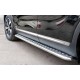 Пороги с площадкой алюминиевый лист 42 мм вариант 2 для Kia Sorento Prime 2015-2017 артикул KSPL-0022132