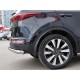 Защита заднего бампера 63 мм секции для Kia Sportage 2016-2018 артикул KSZ-002296