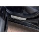 Накладки на пороги Russtal, зеркальные для Lexus ES 2018-2023 артикул LEXES18-01