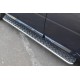 Пороги с площадкой алюминиевый лист 42 мм для Land Rover Freelander 2 2012-2014 артикул LFRL-001495