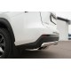 Защита заднего бампера овальная 75х42 мм дуга для Lexus NX-200/200t/300h 2014-2017 артикул LNXZ-002143