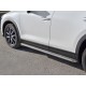 Пороги с площадкой нержавеющий лист 42 мм для Mazda CX-5 2017-2023 артикул M5L-0027963