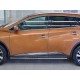 Пороги труба овальная с проступью 75х42 мм для Nissan Murano 2016-2022 артикул NMUO-002408