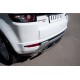 Защита заднего бампера овальная 75х42 мм для Land Rover Evoque 2011-2018 артикул REDZ-000668