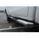 Пороги труба с накладками 76 мм вариант 1 для Toyota Hilux Black Onyx 2020-2023 артикул THBOT-0035151