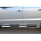 Пороги труба с накладками 76 мм вариант 2 для Volkswagen Amarok 2013-2016 артикул VAKT-0015632