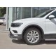 Защита передняя двойная дуга 63-75х42 мм для Volkswagen Tiguan 2016-2023 артикул VGZ-002715