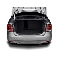 Накладки на задний бампер шлифованная для Volkswagen Polo 2015-2020
