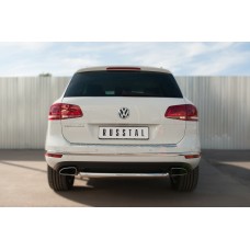 Защита заднего бампера 63 мм для Volkswagen Touareg 2014-2017