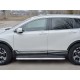 Пороги с площадкой алюминиевый лист 63 мм вариант 1 для Honda CR-V 2017-2024 артикул HCRL-0028301