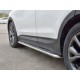 Пороги с площадкой алюминиевый лист 42 мм вариант 1 для Hyundai Santa Fe 2015-2018 артикул HSFPL-0024481