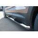 Пороги труба с накладками 76 мм вариант 1 для Hyundai Santa Fe Grand 2014-2016 артикул HSFT-0020091