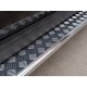 Пороги с площадкой алюминиевый лист 42 мм вариант 1 для Kia Sportage 2016-2018 артикул KSL-0022911