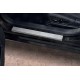 Накладки на пороги Russtal, шлифованные для Lexus ES 2018-2023 артикул LEXES18-02