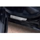 Накладки на пороги Russtal, шлифованные для Lexus ES 2018-2023 артикул LEXES18-02