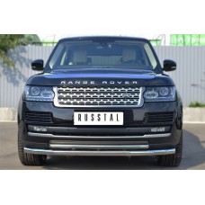 Защита передняя двойная 63-42 мм для Land Rover Range Rover 2012-2023