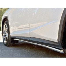 Пороги труба 42 мм вариант 1 для Lexus RX Long 2018-2023