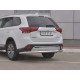 Защита заднего бампера секции 63 мм для Mitsubishi Outlander 2018-2024 артикул MOZ-003211