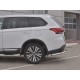 Защита заднего бампера секции 63 мм для Mitsubishi Outlander 2018-2024 артикул MOZ-003211