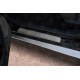 Накладки на пороги Russtal шлифованные для Nissan Terrano 2014-2022 артикул NISTR14-02